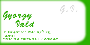 gyorgy vald business card